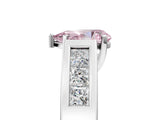 White gold Fancy Pink Pear Cut Cut Channel Set Solitaire Ring with Four-Prong Setting_29
