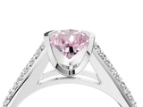 White gold Fancy Pink Pear Cut Cut Diamond Channel Set Pave Band with Tension Prong Setting_4