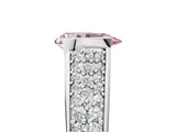 White gold Fancy Pink Pear Cut Cut Diamond Channel Set Pave Band with Tension Prong Setting_5