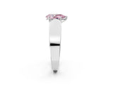 White gold Fancy Pink Pear Cut Cut Diamond Channel Set Solitaire Ring with Four-Prong Setting_98