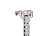 White gold Fancy Pink Pear Cut Cut Pave Band Milgrain Solitaire Ring_5