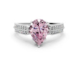 White gold Fancy Pink Pear Cut Cut Pave Split Shank Engagement Ring with Four-Prong Setting_12