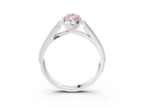 White gold Fancy Pink Pear Cut Cut Pave Split Shank Engagement Ring with Four-Prong Setting_15