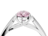 White gold Fancy Pink Pear Cut Cut Pave Split Shank Engagement Ring with Four-Prong Setting_16