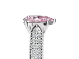 White gold Fancy Pink Pear Cut Cut Pave Split Shank Engagement Ring with Four-Prong Setting_17