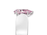 White gold Fancy Pink Pear Cut Diamond Channel Set Solitaire Ring with Four-Prong Setting_56