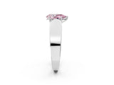 White gold Fancy Pink Pear Cut Diamond Channel Set Solitaire Ring with Four-Prong Setting_63