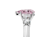 White gold Fancy Pink Pear  Cut Diamond Five-Stone Prong Set White Gold Ring_36