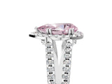 White gold Fancy Pink Pear Cut Diamond Halo Split Shank Engagement Ring_74