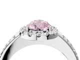 White gold Fancy Pink Pear Cut Diamond Pavé Halo Ring with Four-Prong Setting_52