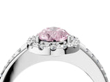 White gold Fancy Pink Pear Cut Diamond Pavé Halo Ring with Four-Prong Setting_58