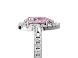 White gold Fancy Pink Pear Cut Diamond Pavé Halo Ring with Four-Prong Setting_65