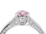 White gold Fancy Pink Pear  Cut Diamond Pave Band with Four-Prong Setting_41