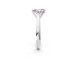 White gold Fancy Pink Pear Cut Diamond Solitaire Engagement Ring with Cathedral Setting and Four-Prong Mount_172