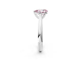 White gold Fancy Pink Pear Cut Diamond Solitaire Engagement Ring with Cathedral Setting and Four-Prong Mount_27