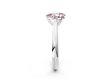 White gold Fancy Pink Pear Cut Diamond Solitaire Engagement Ring with Cathedral Setting and Four-Prong Mount_33