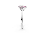 White gold Fancy Pink Pear Cut Diamond Solitaire Engagement Ring with Classic Band and Four-Prong Setting_38