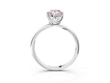 White gold Fancy Pink Pear Cut Diamond Solitaire Engagement Ring with Four-Prong Setting and Classic Band_23