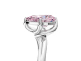 White gold Fancy Pink Pear Cut Diamond Solitaire Engagement Ring with Four-Prong Setting and Classic Band_25