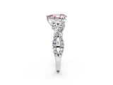 White gold Fancy Pink Pear Cut Diamond Solitaire Ring with Four-Prong Setting and Twisted Pavé Band_50