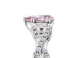 White gold Fancy Pink Pear Cut Diamond Solitaire Ring with Four-Prong Setting and Twisted Pavé Band_53