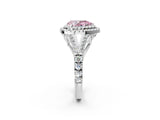 White gold Fancy Pink Pear  Cut Double Halo Split Shank Diamond Ring with Prong Setting_51