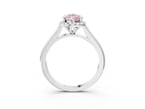 White gold Fancy Pink Pear Cut Halo Round Diamond Solitaire Engagement Ring with Pave Band and Four-Prong Setting_27