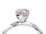 White gold Fancy Pink Pear Cut Solitaire Diamond Engagement Ring with Twisted Pave Band and Four-Prong Setting_23