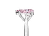 White gold Fancy Pink Pear Cut Solitaire Diamond Ring with Six-Prong Setting and Classic Band_60