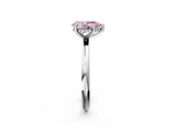 White gold Fancy Pink Pear  Cut Solitaire Engagement Ring with Four-Prong Setting and Classic Band_22