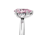 White gold Fancy Pink Pear  Cut Solitaire Engagement Ring with Four-Prong Setting and Classic Band_25