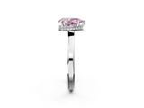 White gold Fancy Pink Pear  Cut Solitaire Engagement Ring with Four-Prong Setting on a Classic Band_22