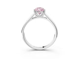 White gold Fancy Pink Pear Cut Solitaire Engagement Ring with Tapered Band and Four-Prong Setting_18