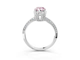 White gold Fancy Pink Pear Cut Solitaire Split Shank Pave Diamond Engagement Ring with Four-Prong Setting_27