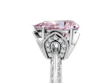 White gold Fancy Pink Pear Cut Solitaire Split Shank Pave Diamond Engagement Ring with Four-Prong Setting_29