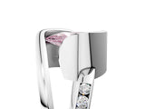 White gold Fancy Pink Pear Cut Solitaire Tension-Set Diamond Split Shank Ring_5