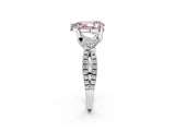 White gold Fancy Pink Pear Cut Solitaire Twist Pave Diamond Engagement Ring with Prong Setting_14