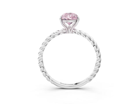 White gold Fancy Pink Pear Cut Solitaire Twisted Band 4-Prong Ring_27