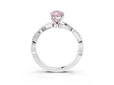 White gold Fancy Pink Pear Cut Solitaire Twisted Pave Band with Four-Prong Setting_18
