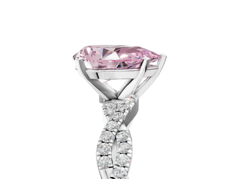 White gold Fancy Pink Pear Cut Solitaire Twisted Pave Band with Four-Prong Setting_20