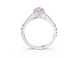 White gold Fancy Pink Pear  Cut Split Shank Pave Diamond Engagement Ring with Four-Prong Setting_28