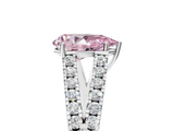 White gold Fancy Pink Pear  Cut Split Shank Pave Diamond Engagement Ring with Four-Prong Setting_29