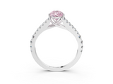 White gold Fancy Pink Pear  Cut Split Shank Pave Diamond Engagement Ring with Four-Prong Setting_33