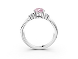 White gold Fancy Pink Pear  Cut Three-Stone Channel Set Ring with Bar Prongs_56
