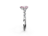 White gold Fancy Pink Pear  Diamond Cluster Prong-Set Solitaire Ring_40