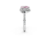 White gold Fancy Pink Pear  Diamond Solitaire Ring with Shared Prong Pavé Band_26