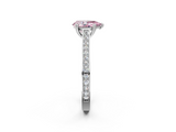 White gold Fancy Pink Pear  Diamond Solitaire with Pave Band and Six-Prong Setting_21