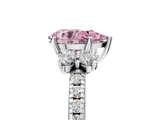 White gold Fancy Pink Pear  Diamond Three-Stone Pave Band with Four-Prong Setting_25