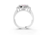 White gold Fancy Pink Pear  Halo Diamond Engagement Ring with Split Shank and Four-Prong Setting_70