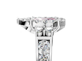 White gold Fancy Pink Pear  Halo Diamond Engagement Ring with Split Shank and Four-Prong Setting_72